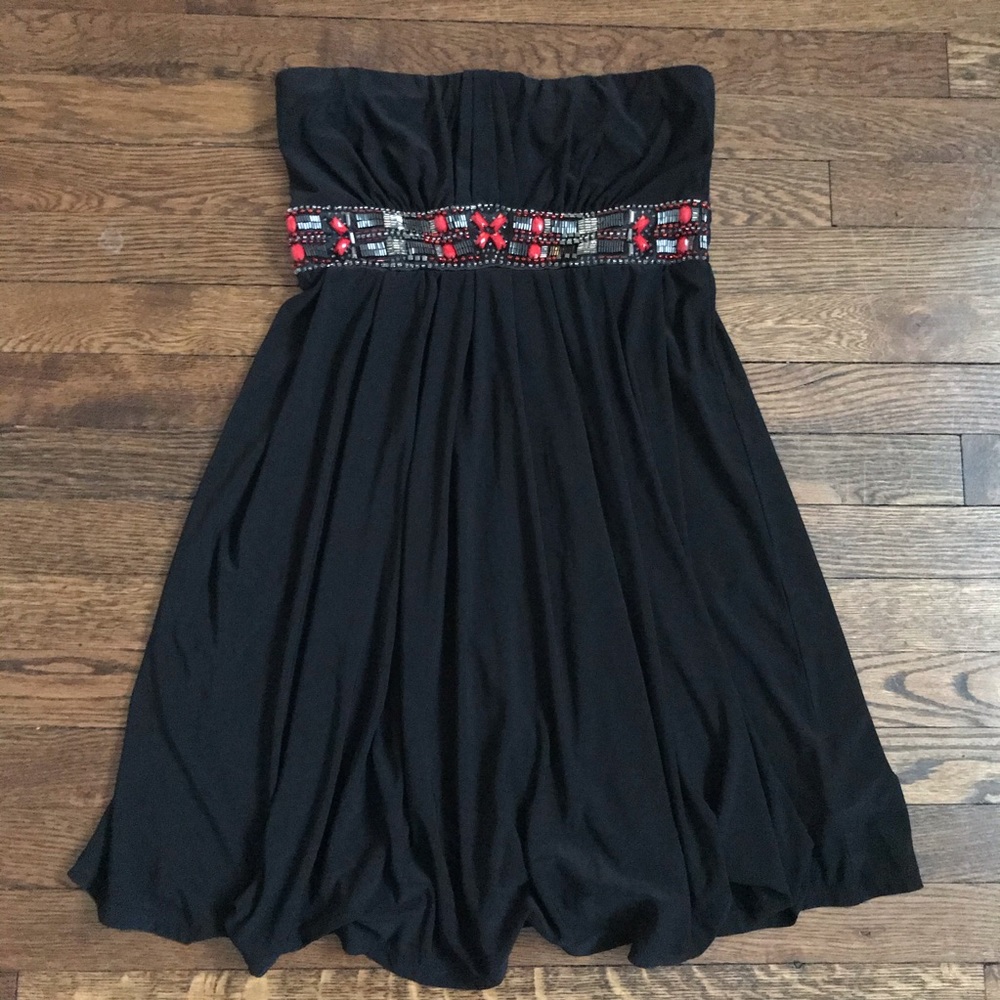 WHBM strapless beaded dress